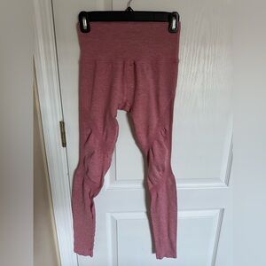 Alphalete Seamless Contour Leggings Pink Heather Size Medium